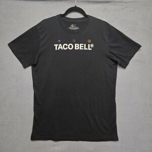 Taco Bell Graphic T-Shirt Mens Large Black Live Mas California Taco Shop Tee